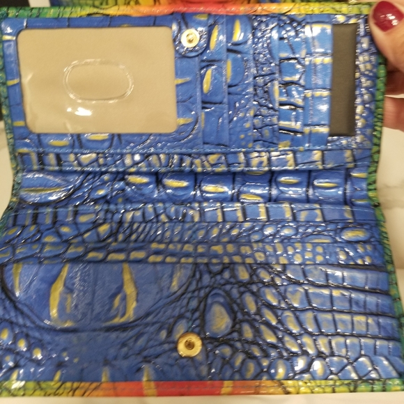 NWT BRAHMIN KATIE POPSICLE OMBRE MELBOURNE CROSSBODY & ADY WALLET - Picture 11 of 16